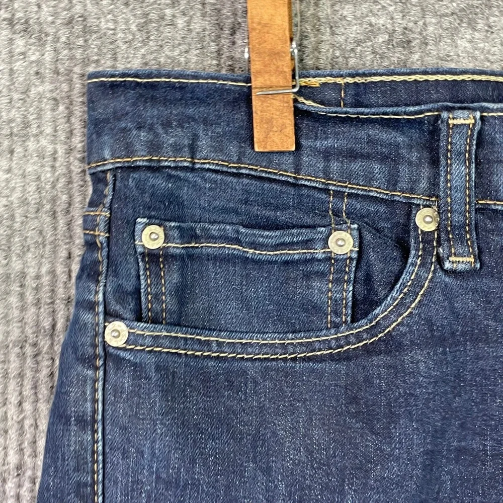Levi's 511 Slim Fit Jeans Mens 36x27 Dark Wash Blue Denim Stretch Casual Pant